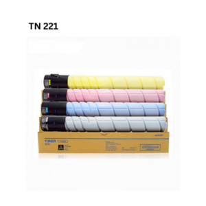 Konica Minolta TN221 Toner Cartridge Set (CMYK)